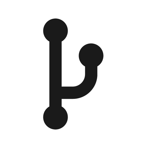 Git fork icon, solid style, from css.gg