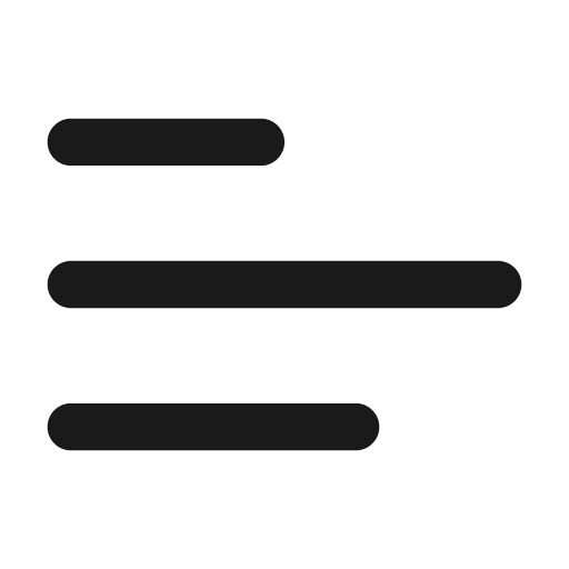 Menu left icon, solid style, from css.gg
