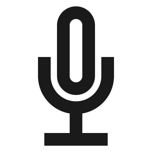 Mic icon, solid style, from css.gg