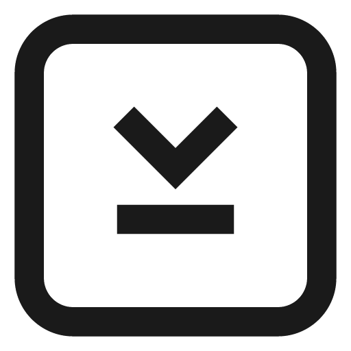 Push chevron down r icon, solid style, from css.gg