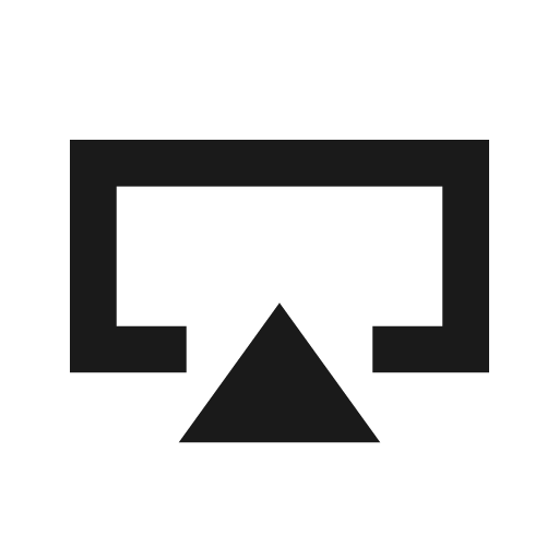 Screen mirror icon, solid style, from css.gg