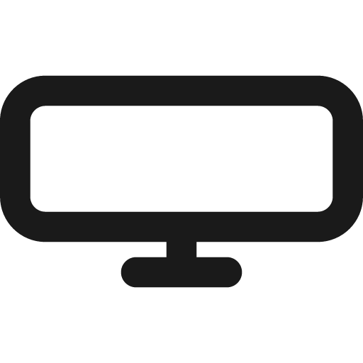 Screen wide icon, solid style, from css.gg