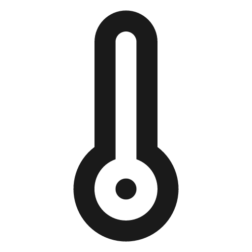Thermostat icon, solid style, from css.gg