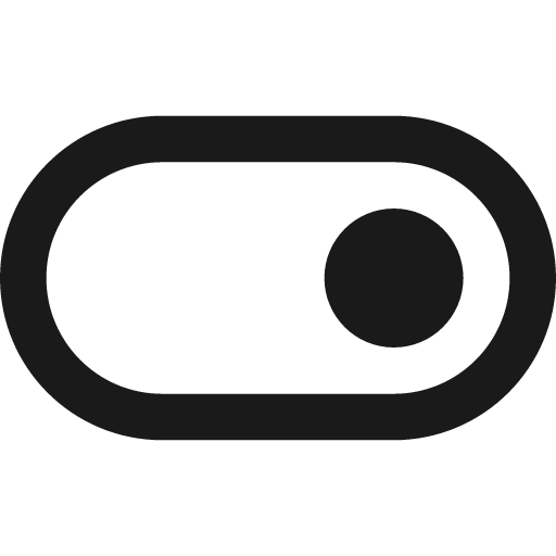 Toggle off icon, solid style, from css.gg