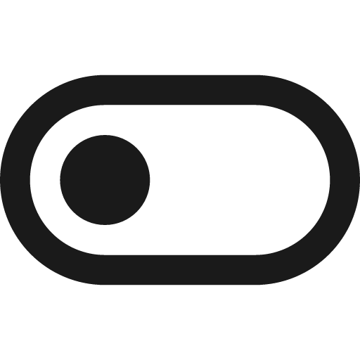 Toggle on icon, solid style, from css.gg