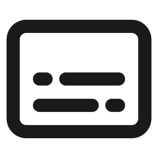 Transcript icon, solid style, from css.gg