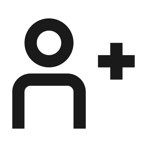 User add icon, solid style, from css.gg