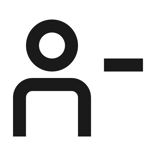 User remove icon, solid style, from css.gg