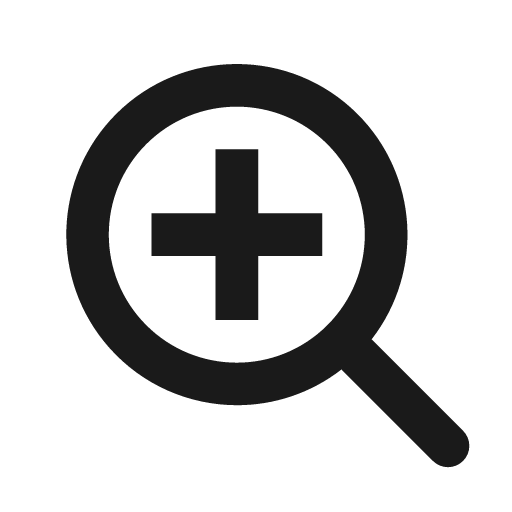 Zoom in icon, solid style, from css.gg