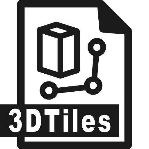 3dtiles file icon, solid style, from Font-GIS