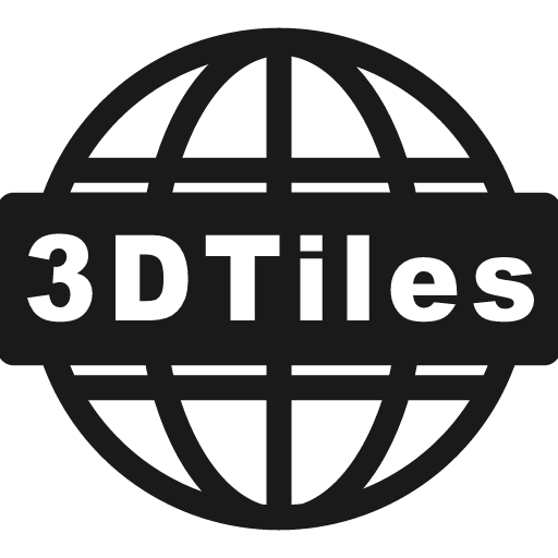 3dtiles web icon, solid style, from Font-GIS