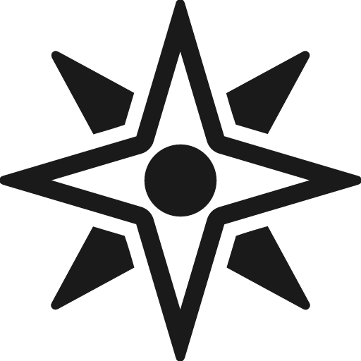 Compass alt o icon, solid style, from Font-GIS