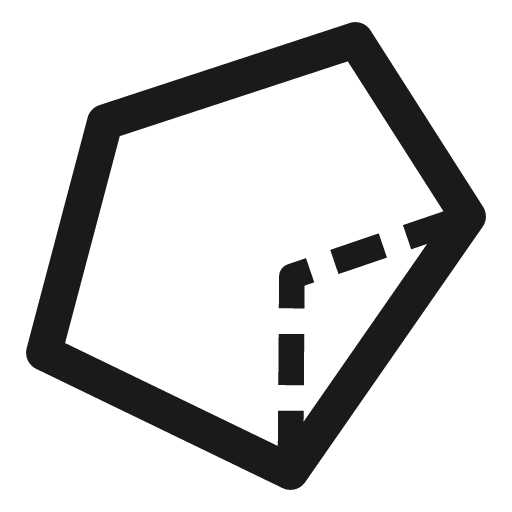 Convex hull icon, solid style, from Font-GIS