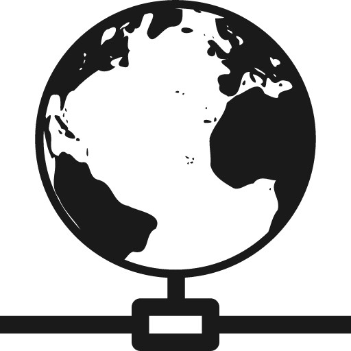Earth net icon, solid style, from Font-GIS