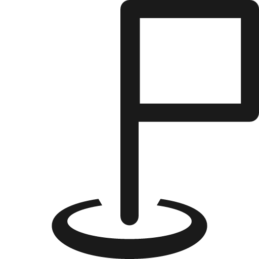 Flag start b o icon, solid style, from Font-GIS