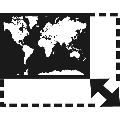 Full screen icon, solid style, from Font-GIS