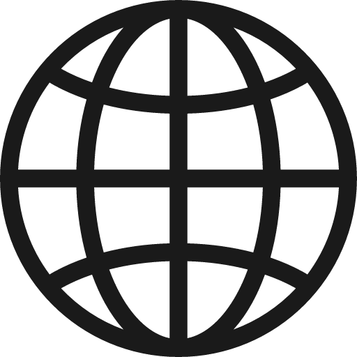 Globe alt o icon, solid style, from Font-GIS