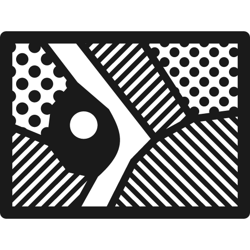 Landcover map icon, solid style, from Font-GIS
