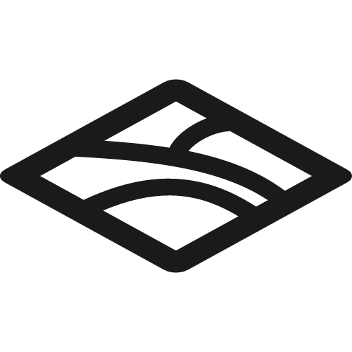 Layer landcover icon, solid style, from Font-GIS