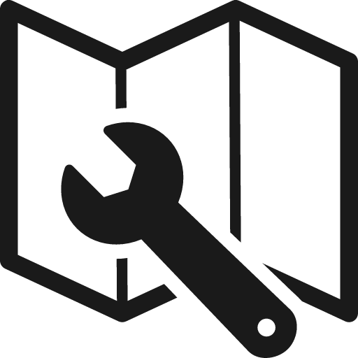 Map options icon, solid style, from Font-GIS