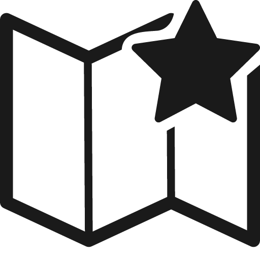 Map star icon, solid style, from Font-GIS