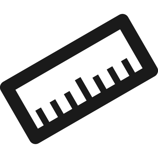 Measure icon, solid style, from Font-GIS