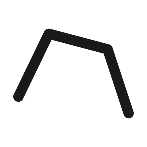 Polyline icon, solid style, from Font-GIS