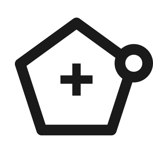 Regular shape pt icon, solid style, from Font-GIS