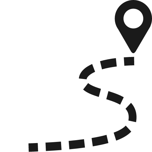 Route end icon, solid style, from Font-GIS