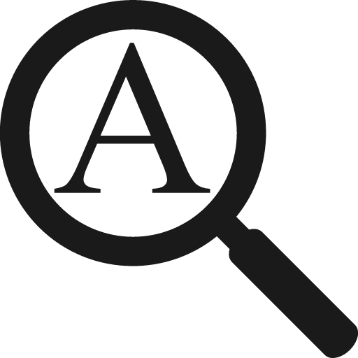 Search attribtues icon, solid style, from Font-GIS