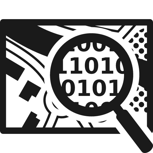 Search data icon, solid style, from Font-GIS