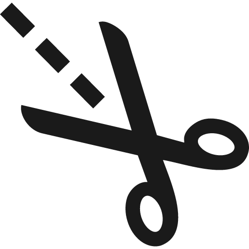 Split icon, solid style, from Font-GIS