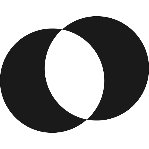Sym difference icon, solid style, from Font-GIS