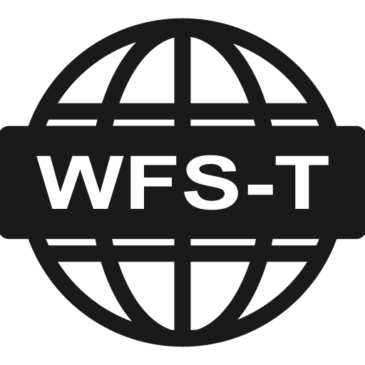 Wfs t icon, solid style, from Font-GIS