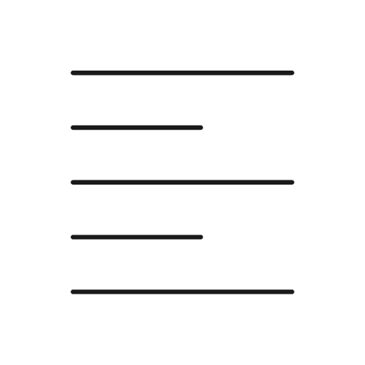 Align side icon, line style, from Glyphs
