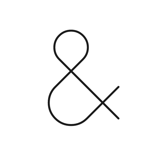 Ampersand 1 icon, line style, from Glyphs