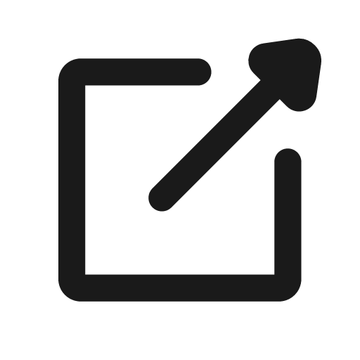Arrow external bold icon, bold style, from Glyphs