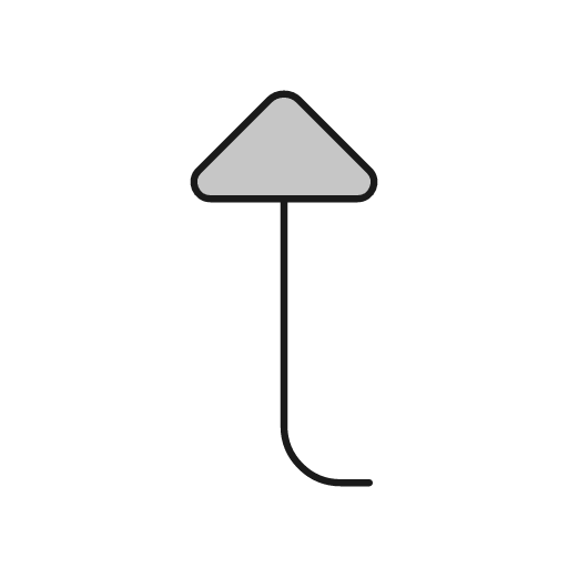 Arrow level duo icon, line style, from Glyphs