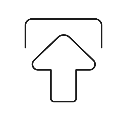 Arrow solid bracket end icon, line style, from Glyphs