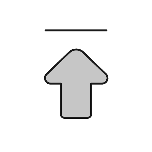 Arrow solid line end duo icon, line style, from Glyphs