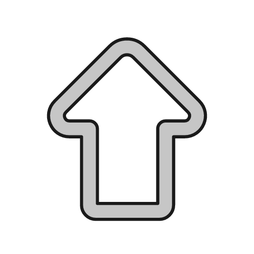 Arrow solid outline icon, outline style, from Glyphs