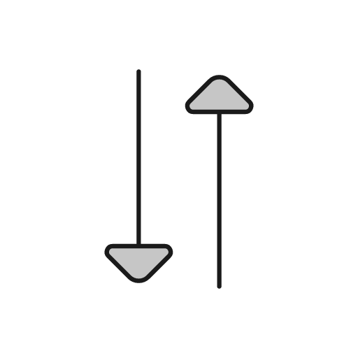 Arrows exchange duo icon, line style, from Glyphs