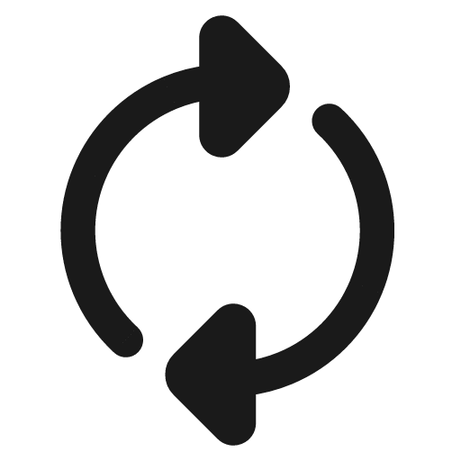 Arrows round bold icon, bold style, from Glyphs