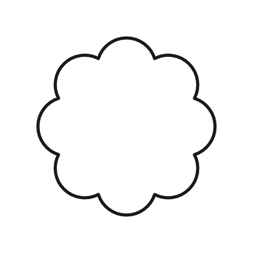 Badge icon, line style, from Glyphs