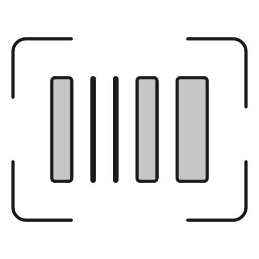 Barcode read duo icon, line style, from Glyphs