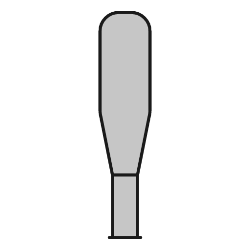 Baseball bat duo icon, line style, from Glyphs
