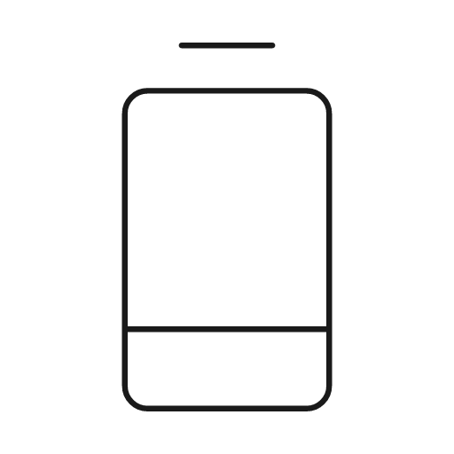 Battery 25 icon, line style, from Glyphs