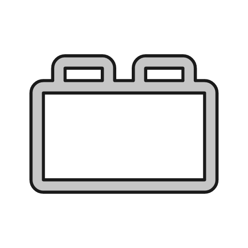 Battery car outline icon, outline style, from Glyphs