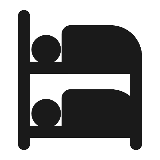 Bed bunk bold icon, bold style, from Glyphs
