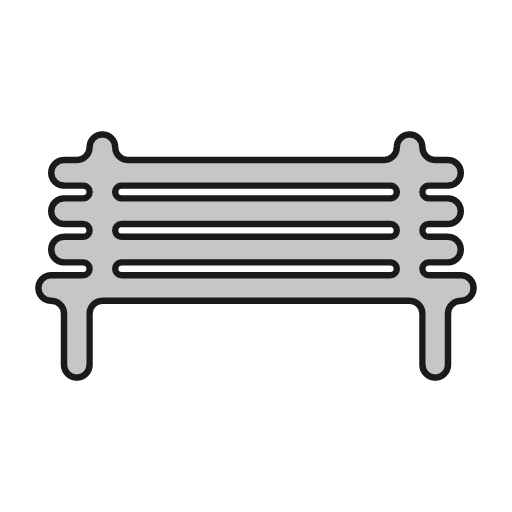 Bench outline icon, outline style, from Glyphs